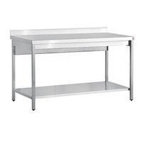 Inomak Stainless Steel Wall Bench TL716U - 1600mm