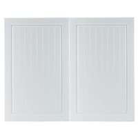 it Kitchens White Country Style Pack E Larder / Fridge Freezer Door 600mm