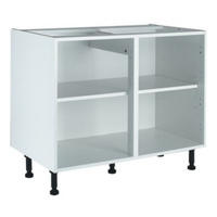 it Kitchens White Corner Base Cabinet Unit, (H)870(W)1000(D)570mm