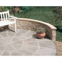 B&amp;Q Old Town Paving Circle Weathered Limestone Circle (Dia)2.8m