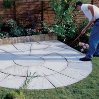 Natural Sandstone Circle Kit Silver / Grey (Dia) 2.46m