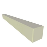 it Kitchens Gloss Cream Slab Cornice/Pelmet 2400mm