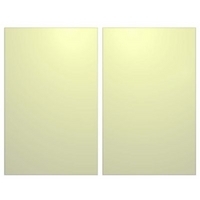 it Kitchens Gloss Cream Slab Pack E Larder/Fridge Freezer Doors x 2 600mm