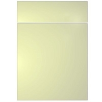 it Kitchens Gloss Cream Slab Pack Q Drawerline Door &amp; Drawer Front 500mm