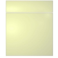 it Kitchens Gloss Cream Slab Pack S Drawerline Door &amp; Drawer Front 600mm