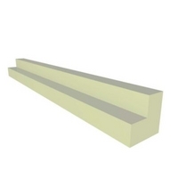 it Kitchens Gloss Cream Slab Wall Corner Post