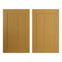 it Kitchens Oak Style Shaker Pack E Larder/Fridge Freezer Doors x 2 600mm