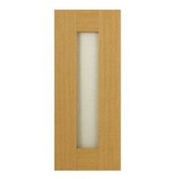 it Kitchens Oak Style Shaker Pack F Glazed Door 300mm