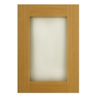 it Kitchens Oak Style Shaker Pack G Glazed Door 500mm