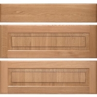 Cooke &amp; Lewis Solid Oak Classic Pack T Drawer Fronts Pack of 3 800mm