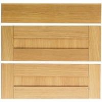 Cooke &amp; Lewis Oak Veneer Shaker Pack T Drawer Fronts Pack of 3 800mm