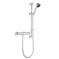 Quattre Bar Shower Kit Chrome