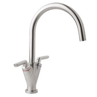 Sofia Monobloc Tap Stainless Steel Effect