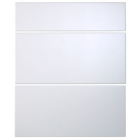 Cooke &amp; Lewis High Gloss White Pack Y Drawer Fronts Pack of 3 600mm