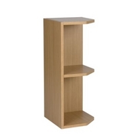 Cooke &amp; Lewis Light Oak Open Wall Cabinet No Frame 300mm