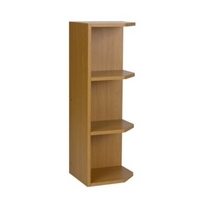 Cooke &amp; Lewis Oak Tall Wall Open End Cabinet No Frame 300mm