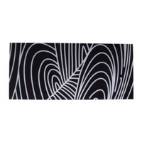 Cooke &amp; Lewis Glass Splashback Ebony Chalk Contour (L)1000mm x (W)440mm