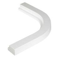 Cooke &amp; Lewis High Gloss White Curved Cornice/Pelmet