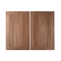 it Kitchens Walnut Style Shaker Pack E Larder Doors x 2 600mm