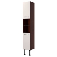 Cooke &amp; Lewis Riga Tower Unit Cream/Dark Walnut Effect