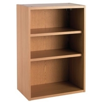 it Kitchens Oak Veneer Shaker Style Open End Wall Unit 500mm