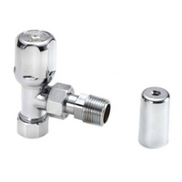 Regis Angle Towel Rail/Radiator Valve 655002 Chrome Plated