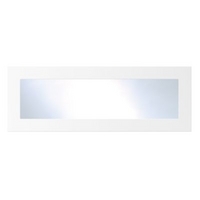 Cooke &amp; Lewis Matt White Pack Za Glazed Bridging Door/Pan Drawer Front 1000mm