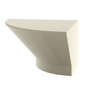 Cooke &amp; Lewis High Gloss Cream Quadrant Sconce