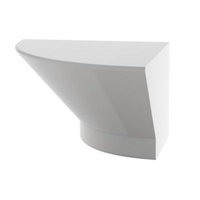 Cooke &amp; Lewis High Gloss White Quadrant Sconce