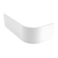 Cooke &amp; Lewis Matt White Curved Plinth