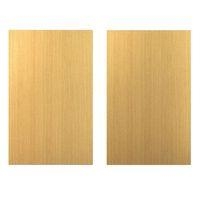 it Kitchens Oak Style Slab Pack E Larder/Fridge Freezer Doors x 2 600mm