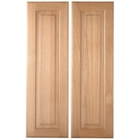 Cooke &amp; Lewis Solid Oak Classic Pack V Larder Doors x 2 300mm