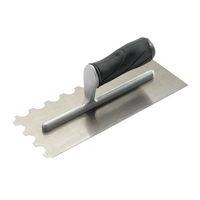 B&amp;Q Metal Floor Trowel Silver Effect &amp; Black