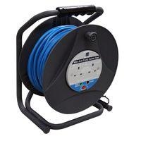 Masterplug 2 Socket Anti-Twist Cable Reel 40m HDPAT4013/2-MP